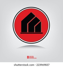 Home,House symbol,Building icon,Vector illustration