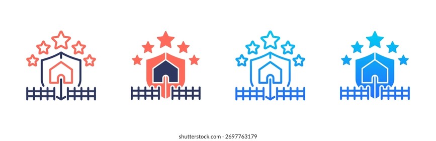 Paquete de iconos de Homeland en múltiples estilos