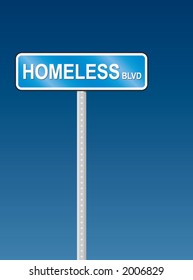 Homeless Blvd sign