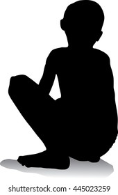 5,748 Sad Child Silhouette Images, Stock Photos & Vectors 