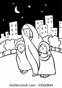 homeless family