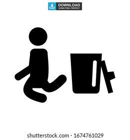 homeless icon or logo isolated sign symbol vector illustration - high quality black style vector icons
