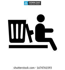 homeless icon or logo isolated sign symbol vector illustration - high quality black style vector icons
