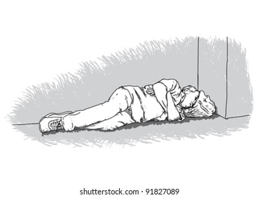 Homeless Drawing Images Stock Photos Vectors Shutterstock