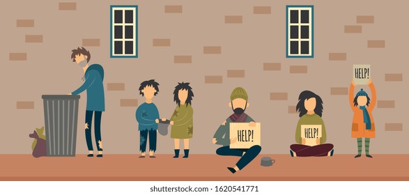 Homeless Man Cartoon Images Stock Photos Vectors Shutterstock