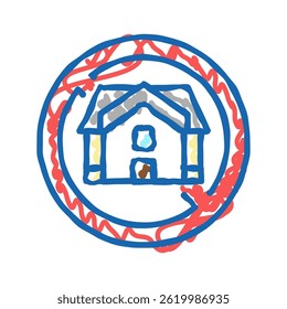 homeless poverty problem doodle icon sketch vector. homeless poverty problem sign. isolated symbol illustration