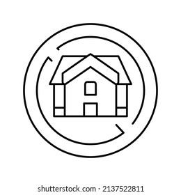 vector de icono de la línea de problema de la pobreza sin hogar. signo del problema de la pobreza de las personas sin hogar. símbolo de contorno aislado ilustración negra