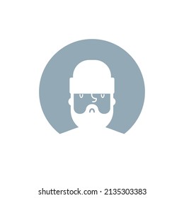 Homeless User profile icon. Avatar forum symbol. Placeholder for social networks, forums. Face sign internet online