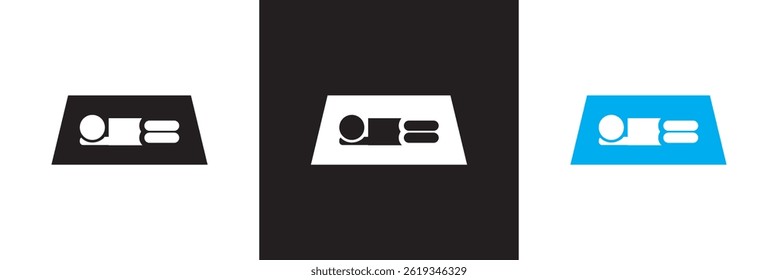 Homelessness  icon .  Vector for websites, mobile interfaces, presentations, banner, visual branding etc. Vector illustration. isolated on white and black background. EPS 10