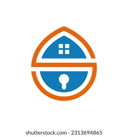 Homelock illustrator logo design concept
