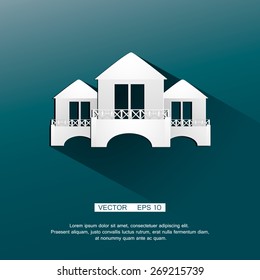 Homely logo template. 