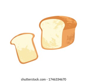 Homemade baked product with texture.  Realistic traditional french bakery goods or pastry use for cooking books, restaurant menu, posters, labels isolated on white background