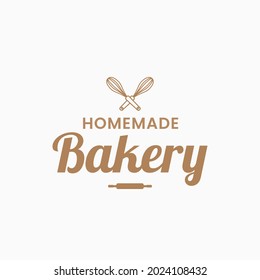 Homemade Bakery logo template vector illustration design