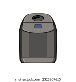 caricatura de creador de pan casero. la cocina moderna, la harina de ingrediente es el signo de un panadero casero. ilustración vectorial de símbolo aislado