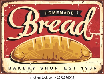 Homemade bread vintage ad