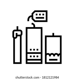 homemade candles line icon vector. homemade candles sign. isolated contour symbol black illustration