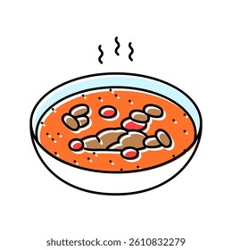 homemade chili winter color icon vector. homemade chili winter sign. isolated symbol illustration