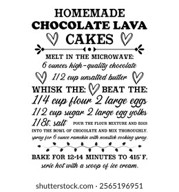 Homemade Chocolate Lava Cakes T shirt