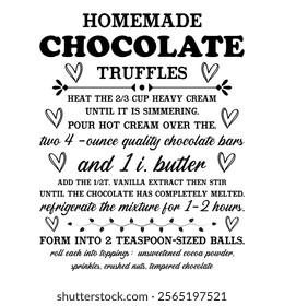 Homemade Chocolate Truffles T shirt