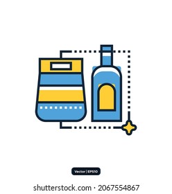 Homemade Cleaner Icon. Disinfection And Cleaning Related Vector Icons. Collection Of Linear Simple Web Icons Such As Cleaner, Disinfection, Cleaning, Washing, And Others. Vector Eps10