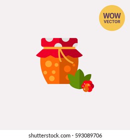 Homemade cloudberry jam icon