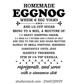 Homemade Eggnog Whisk T shirt Design