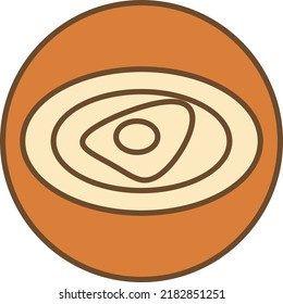 Huevos caseros, ilustración, vector sobre un fondo blanco.