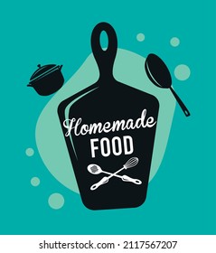 homemade food in board kitchen