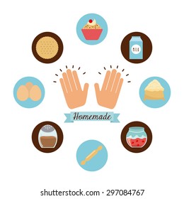 homemade food design, vector illustration eps10 graphic 