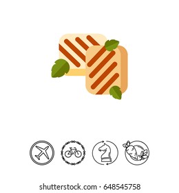 Homemade halloumi icon
