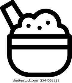 Icono casero. Diseño De Estilo Lineal Delgado Aislado Sobre Fondo Blanco