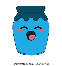 homemade jam bottle icon vector illustration graphc design