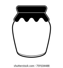 homemade jam bottle icon vector illustration graphic design