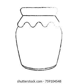 homemade jam bottle icon vector illustration graphic design