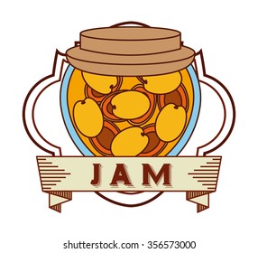 homemade jam design, vector illustration eps10 graphic 