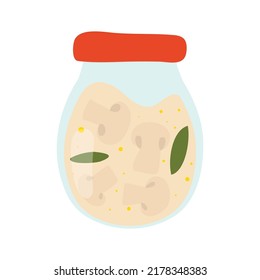 Homemade jar for preserving fruits and vegetables.Glass jars with canned vegetables, compotes and berry jams. Winter supplies. Autumn harvest season.