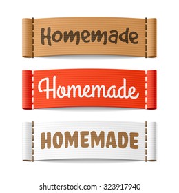 Homemade labels. Vector.