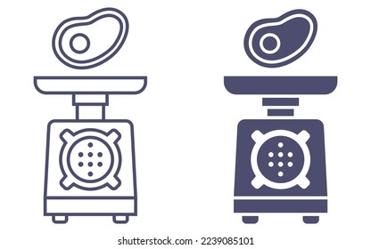 homemade meat grinder for cooking fresh minced meat. flat vector illustration.