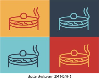 Homemade Soup Food Logo Template, Simple Flat Icon of food,soup,dinner