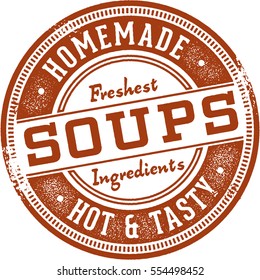 Homemade Soups Vintage Sign