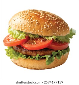 Homemade Style Burger PNG Images free download
