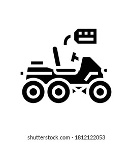 homemade vehicle glyph icon vector. homemade vehicle sign. isolated contour symbol black illustration