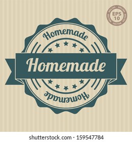 Homemade Vintage Stamp - Vector