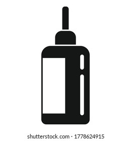 Homeopathy dropper bottle icon. Simple illustration of homeopathy dropper bottle vector icon for web design isolated on white background