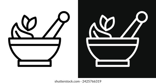Homeopathy icon set. Vector illustration