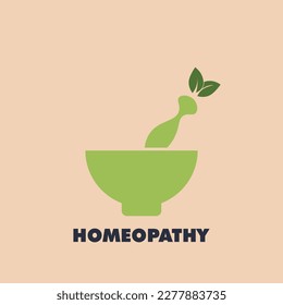 HOMEOPATHY POSTER DESIGN VECTOR ELEMENT