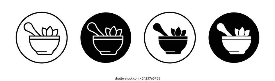 Homeopathy vector line icon illustration.