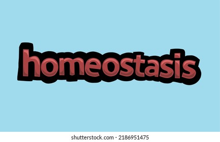 HOMEOSTASIS background writing vector design very cool and simple