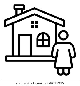 Homeowner Icon Element For Design