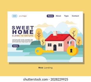 Homepage design of Sweet Home Close to Nature